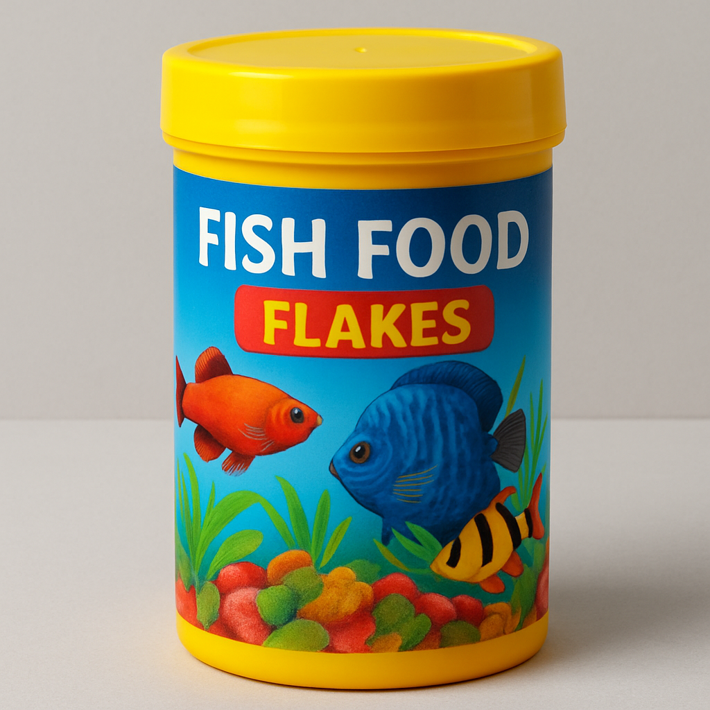 Fish food flakes