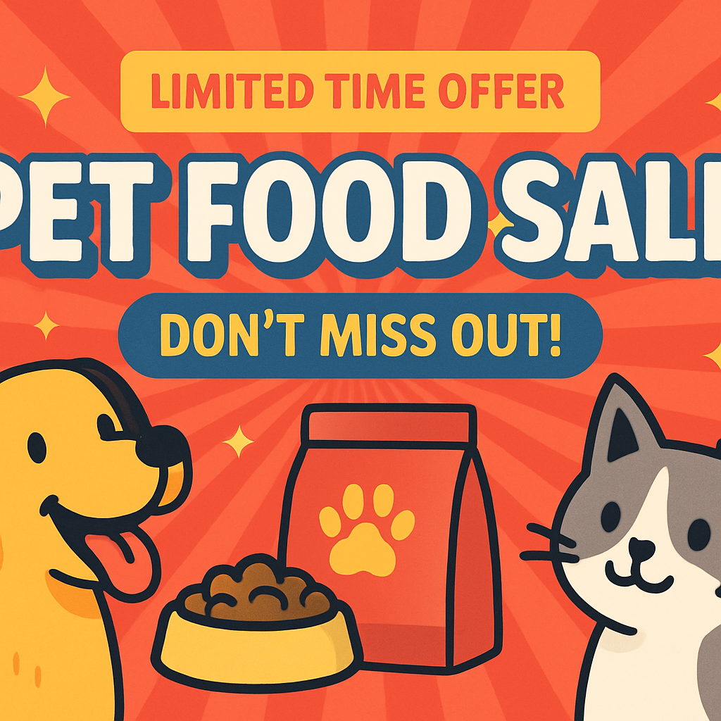 Limited time offer on pet food